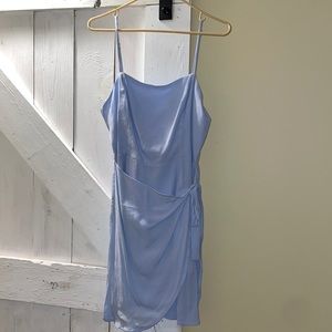 Forever 21: light blue wrap dress, size M